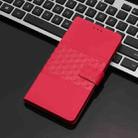 For Motorola Edge 50 5G Diamond Embossed Skin Feel Leather Phone Case(Red) - 2