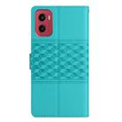 For Motorola Moto G05 Diamond Embossed Skin Feel Leather Phone Case(Blue) - 3