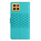 For Motorola Moto G15 Diamond Embossed Skin Feel Leather Phone Case(Blue) - 3