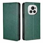 For Honor Magic6 Pro Gloss Oil Solid Color Magnetic Leather Phone Case(Green) - 1