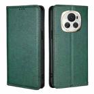 For Honor Magic6 Gloss Oil Solid Color Magnetic Leather Phone Case(Green) - 1