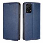 For Honor 200 Lite 5G Global Gloss Oil Solid Color Magnetic Leather Phone Case(Blue) - 1