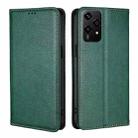 For Honor 200 Lite 5G Global Gloss Oil Solid Color Magnetic Leather Phone Case(Green) - 1