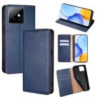 For Honor X60 GT 5G Gloss Oil Solid Color Magnetic Leather Phone Case(Blue) - 1