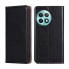 For OnePlus Ace 2 Pro Gloss Oil Solid Color Magnetic Leather Phone Case(Black) - 1
