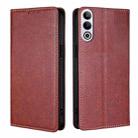 For OnePlus Ace 3V 5G Gloss Oil Solid Color Magnetic Leather Phone Case(Brown) - 1