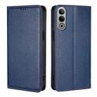 For OnePlus Nord CE4 Gloss Oil Solid Color Magnetic Leather Phone Case(Blue) - 1