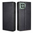 For OnePlus Ace 3 Pro 5G Gloss Oil Solid Color Magnetic Leather Phone Case(Black) - 1