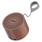 EWA A129 Mini Bluetooth 5.0 Bass Radiator Metal Speaker(Brown) - 1
