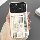 For iPhone 11 Pro Max Ticket Pattern Large Window TPU Phone Case(White) - 1