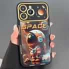 For iPhone 15 Pro Astronaut Pattern Large Window TPU Phone Case(Orange) - 1