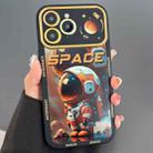 For iPhone 11 Pro Max Astronaut Pattern Large Window TPU Phone Case(Orange) - 1