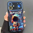 For iPhone 11 Astronaut Pattern Large Window TPU Phone Case(Blue) - 1