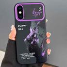 For iPhone XS Max Scenery Pattern Large Window TPU Phone Case(Purple Snow Mountain) - 1