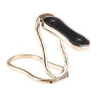 Foldable Metal Ring Buckle Desktop Mobile Phone Holder(Black) - 4