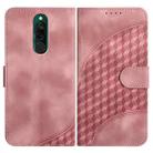For Xiaomi Redmi 8 YX0060 Elephant Head Embossed Phone Leather Case with Lanyard(Pink) - 1