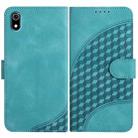 For Xiaomi Redmi 7A YX0060 Elephant Head Embossed Phone Leather Case with Lanyard(Light Blue) - 1