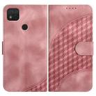 For Xiaomi Redmi 9C/9C NFC/Poco C3 YX0060 Elephant Head Embossed Phone Leather Case with Lanyard(Pink) - 1