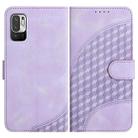 For Xiaomi Redmi 10/10 Prime YX0060 Elephant Head Embossed Phone Leather Case with Lanyard(Light Purple) - 1