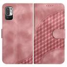 For Xiaomi Redmi 10/10 Prime YX0060 Elephant Head Embossed Phone Leather Case with Lanyard(Pink) - 1