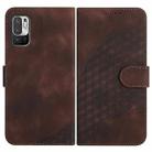 For Xiaomi Redmi 10/10 Prime YX0060 Elephant Head Embossed Phone Leather Case with Lanyard(Coffee) - 1
