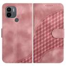 For Xiaomi Redmi A1+ YX0060 Elephant Head Embossed Phone Leather Case with Lanyard(Pink) - 1