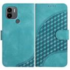 For Xiaomi Redmi A1+ YX0060 Elephant Head Embossed Phone Leather Case with Lanyard(Light Blue) - 1