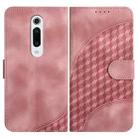 For Xiaomi Redmi K20 YX0060 Elephant Head Embossed Phone Leather Case with Lanyard(Pink) - 1