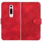 For Xiaomi Redmi K20 YX0060 Elephant Head Embossed Phone Leather Case with Lanyard(Red) - 1