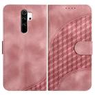 For Xiaomi Redmi Note 8 Pro YX0060 Elephant Head Embossed Phone Leather Case with Lanyard(Pink) - 1