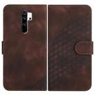 For Xiaomi Redmi Note 8 Pro YX0060 Elephant Head Embossed Phone Leather Case with Lanyard(Coffee) - 1