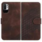 For Xiaomi Redmi Note 10 5G/Poco M3 Pro 5G YX0060 Elephant Head Embossed Phone Leather Case with Lanyard(Coffee) - 1