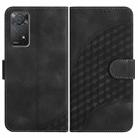 For Xiaomi Redmi Note 11 Pro 4G Global/5G Global YX0060 Elephant Head Embossed Phone Leather Case with Lanyard(Black) - 1