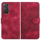For Xiaomi Redmi Note 11 Pro 4G Global/5G Global YX0060 Elephant Head Embossed Phone Leather Case with Lanyard(Rose Red) - 1