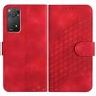 For Xiaomi Redmi Note 11 Pro 4G Global/5G Global YX0060 Elephant Head Embossed Phone Leather Case with Lanyard(Red) - 1