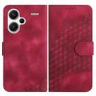 For Xiaomi Redmi Note 13 Pro+ 5G YX0060 Elephant Head Embossed Phone Leather Case with Lanyard(Rose Red) - 1