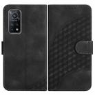 For Xiaomi Mi 10T/10T Pro 5G/Redmi K30T/K30S YX0060 Elephant Head Embossed Phone Leather Case with Lanyard(Black) - 1