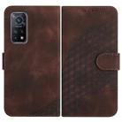 For Xiaomi Mi 10T/10T Pro 5G/Redmi K30T/K30S YX0060 Elephant Head Embossed Phone Leather Case with Lanyard(Coffee) - 1