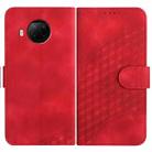 For Xiaomi Mi 10T Lite 5G YX0060 Elephant Head Embossed Phone Leather Case with Lanyard(Red) - 1