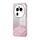 For OPPO Find X6 Pro Gradient Glitter Powder Electroplated Phone Case(Pink) - 1