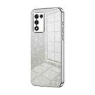 For OPPO K9s / K10 Energy Gradient Glitter Powder Electroplated Phone Case(Silver) - 1