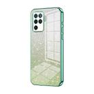 For OPPO A94 4G Gradient Glitter Powder Electroplated Phone Case(Green) - 1