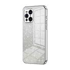 For OPPO Find X3 / Find X3 Pro Gradient Glitter Powder Electroplated Phone Case(Silver) - 1