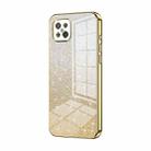 For OPPO A92s / Reno4 Z 5G Gradient Glitter Powder Electroplated Phone Case(Gold) - 1