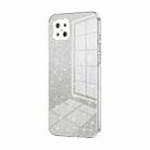 For OPPO A92s / Reno4 Z 5G Gradient Glitter Powder Electroplated Phone Case(Transparent) - 1