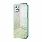 For OPPO A92s / Reno4 Z 5G Gradient Glitter Powder Electroplated Phone Case(Green) - 1