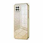 For OPPO A72 5G / A73 5G Gradient Glitter Powder Electroplated Phone Case(Gold) - 1