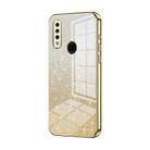 For OPPO A8 / A31 2020 Gradient Glitter Powder Electroplated Phone Case(Gold) - 1