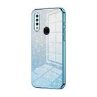 For OPPO A8 / A31 2020 Gradient Glitter Powder Electroplated Phone Case(Blue) - 1