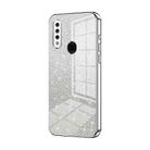 For OPPO A8 / A31 2020 Gradient Glitter Powder Electroplated Phone Case(Silver) - 1